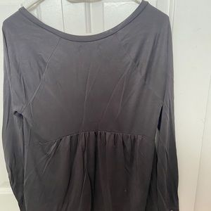 Grey long sleeve top